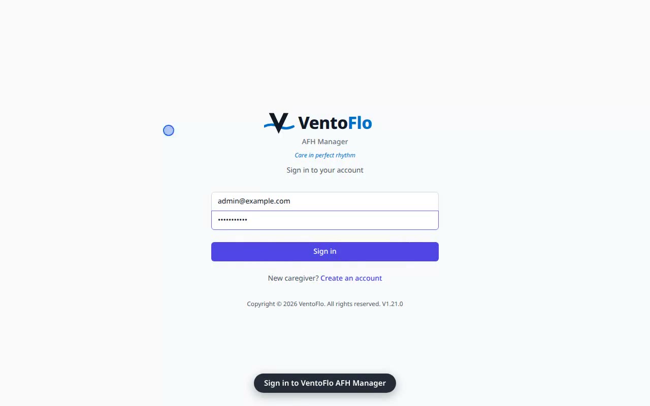 Log a CBHS supportive-supervision interaction — VentoFlo walkthrough